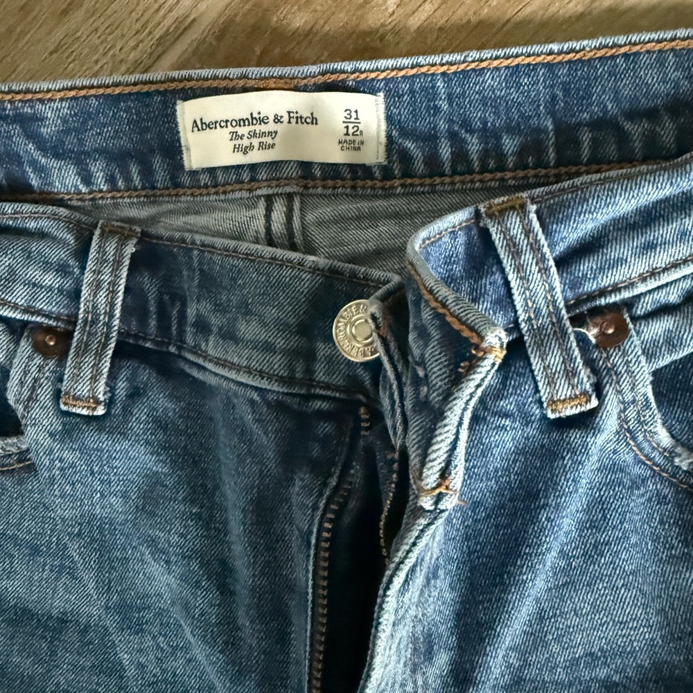 Abercrombie & Fitch Light Blue High Rise Jeans